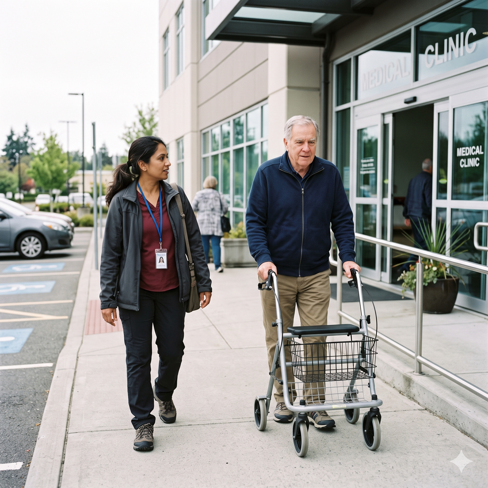 NDIS Provider Redcliffe 1 Support worker accompanying a participant to an appointment