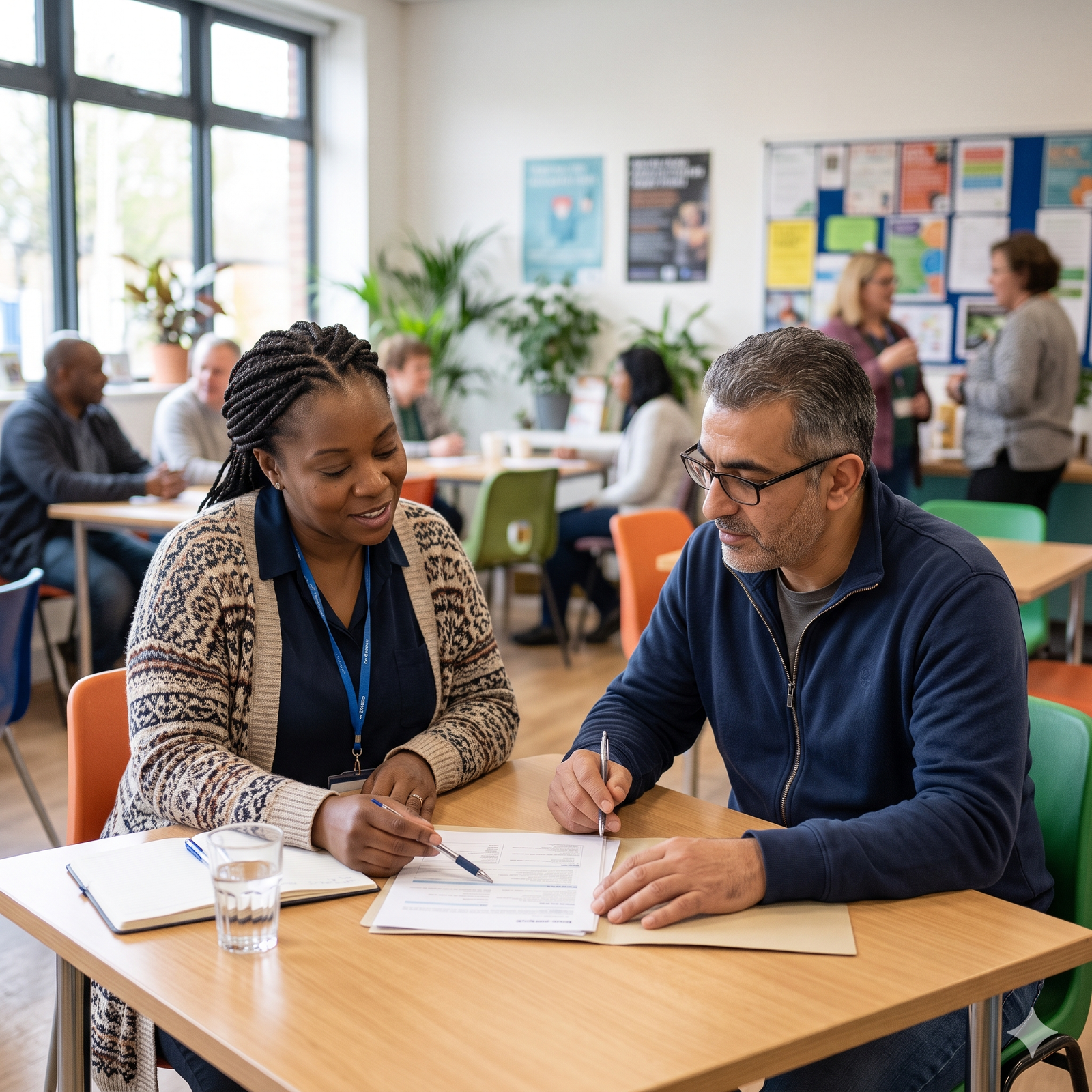 Life Skills Development 10 Participant meeting an employer at a workplace