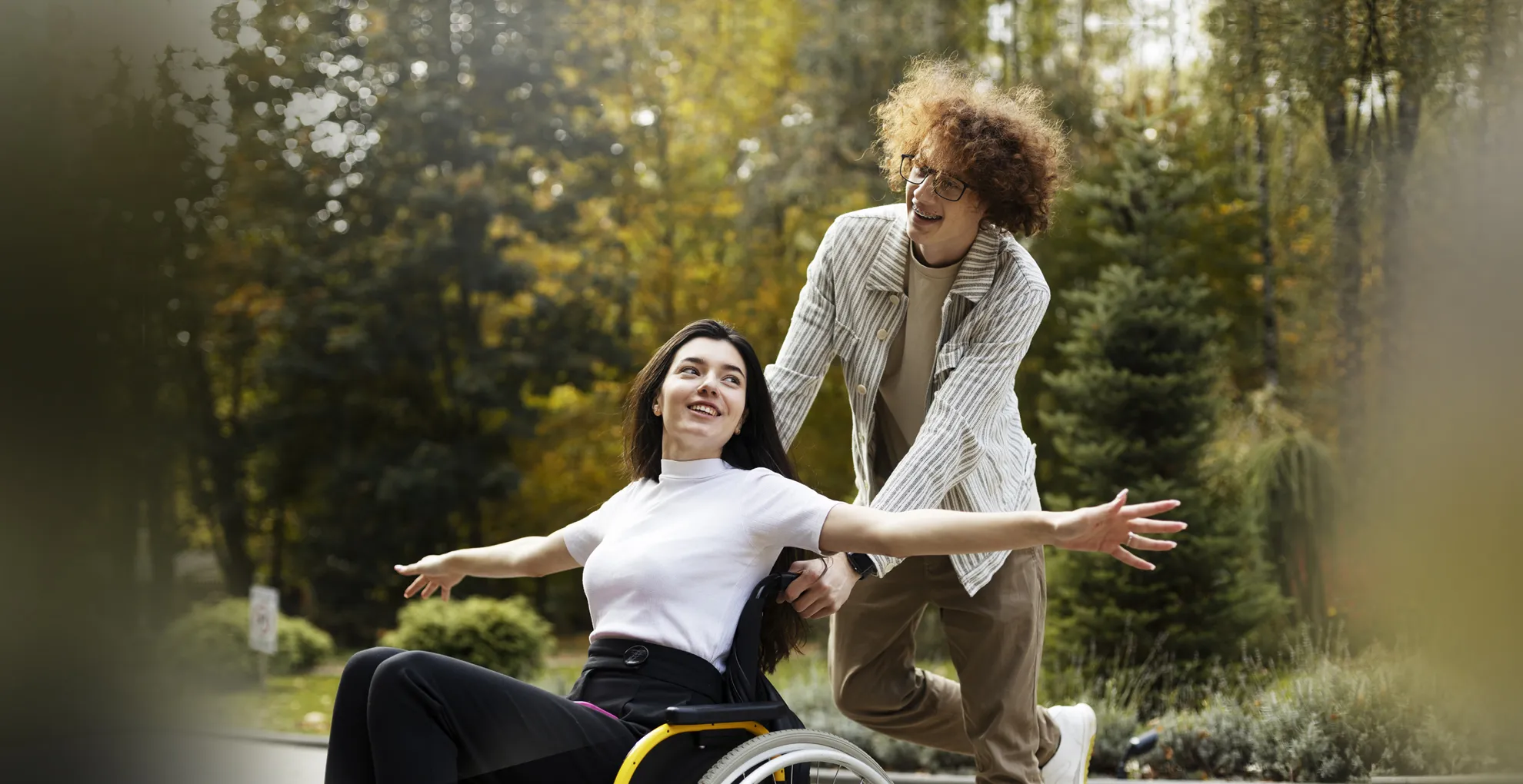 NDIS Provider Springwood 1 Support worker with a participant in a wheelchair at home